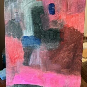 Original art Paintings Abstract Acrylic On Canvas Board 11x14 Rehab Love Modern